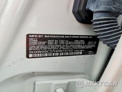 Zdjęcie 13 z 13 samochodu: 2017 BMW X3 XDRIVE28I VIN:5UXWX9C37H0W79792 - miniatura