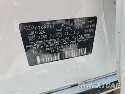 Zdjęcie 12 z 12 samochodu: 2024 HYUNDAI SONATA HYBRID LIMITED VIN:KMHL54JJ8RA099831 - miniatura