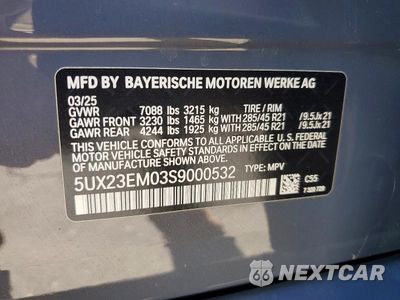 Zdjęcie 14 z 14 samochodu: 2025 BMW X7 XDRIVE40I VIN:5UX23EM03S9000532 - miniatura
