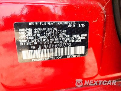 Zdjęcie 12 z 12 samochodu: 2016 SUBARU WRX PREMIUM VIN:JF1VA1E67G9822764 - miniatura