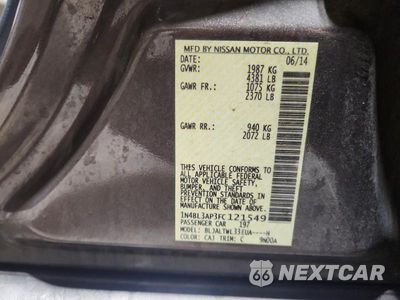 Zdjęcie 13 z 13 samochodu: 2015 NISSAN ALTIMA 3.5 S VIN:1N4BL3AP3FC121549 - miniatura