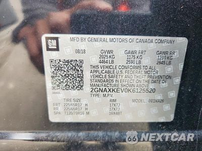 Zdjęcie 13 z 13 samochodu: 2019 CHEVROLET EQUINOX LT VIN:2GNAXKEV0K6125520 - miniatura