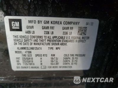 Zdjęcie 14 z 14 samochodu: 2022 BUICK ENCORE GX SELECT VIN:KL4MMESLXNB125474 - miniatura