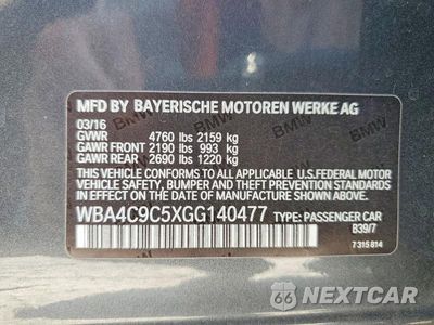 Zdjęcie 12 z 12 samochodu: 2016 BMW 428 XI GRAN COUPE SULEV VIN:WBA4C9C5XGG140477 - miniatura