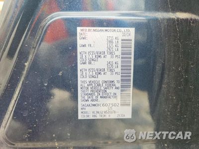 Zdjęcie 13 z 13 samochodu: 2015 NISSAN PATHFINDER SL VIN:5N1AR2MM3FC607502 - miniatura