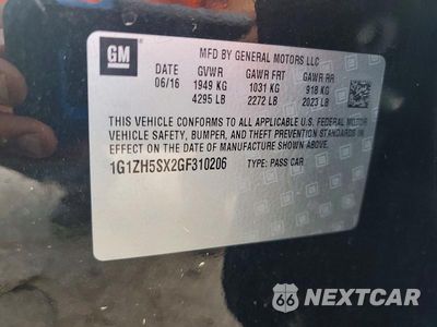 Zdjęcie 12 z 12 samochodu: 2016 CHEVROLET MALIBU PREMIER VIN:1G1ZH5SX2GF310206 - miniatura