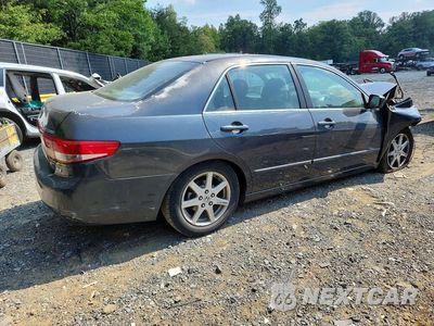 Trzecie zdjęcie samochodu z tyłu: 2003 HONDA ACCORD EX VIN:1HGCM66503A100834 - miniatura