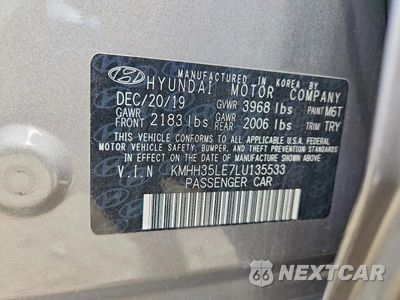 Zdjęcie 12 z 12 samochodu: 2020 HYUNDAI ELANTRA GT BASE VIN:KMHH35LE7LU135533 - miniatura