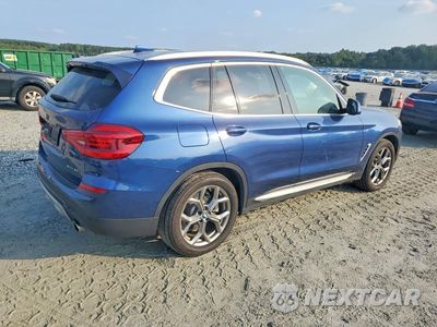 Trzecie zdjęcie samochodu z tyłu: 2020 BMW X3 SDRIVE30I VIN:5UXTY3C03LLU70088 - miniatura