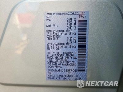 Zdjęcie 14 z 14 samochodu: 2025 NISSAN PATHFINDER S VIN:5N1DR3AA6SC289706 - miniatura