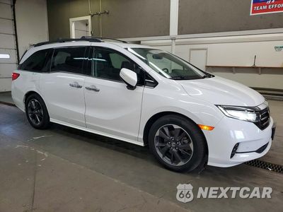 Czwarte zdjęcie samochodu z boku: 2023 HONDA ODYSSEY ELITE VIN:5FNRL6H95PB050893 - miniatura