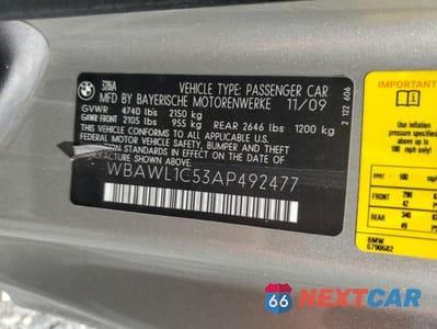 Zdjęcie 13 z 13 samochodu: 2010 BMW 328 I VIN:WBAWL1C53AP492477 - miniatura