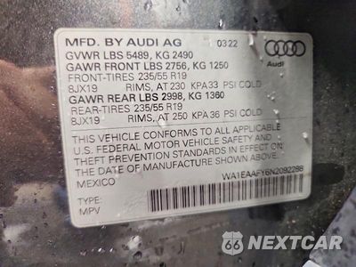 Zdjęcie 13 z 13 samochodu: 2022 AUDI Q5 PREMIUM PLUS 45 VIN:WA1EAAFY6N2092288 - miniatura