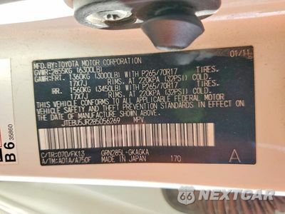 Zdjęcie 13 z 13 samochodu: 2011 TOYOTA 4RUNNER SR5 VIN:JTEBU5JR2B5056269 - miniatura