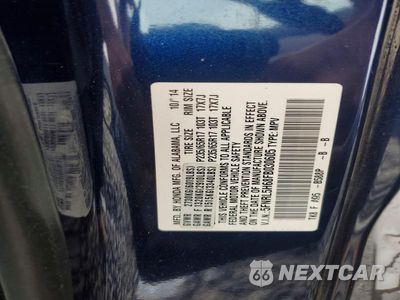 Zdjęcie 13 z 13 samochodu: 2015 HONDA ODYSSEY EXL VIN:5FNRL5H68FB030605 - miniatura