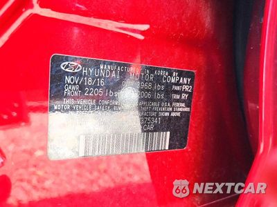 Zdjęcie 13 z 13 samochodu: 2017 HYUNDAI ELANTRA GT BASE VIN:KMHD35LH3HU375341 - miniatura