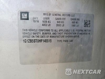 Zdjęcie 12 z 12 samochodu: 2017 CHEVROLET MALIBU LS VIN:1G1ZB5ST0HF145515 - miniatura
