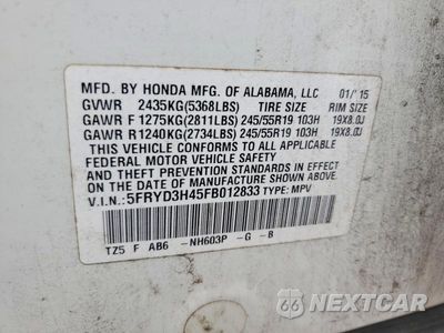 Zdjęcie 13 z 13 samochodu: 2015 ACURA MDX TECHNOLOGY VIN:5FRYD3H45FB012833 - miniatura