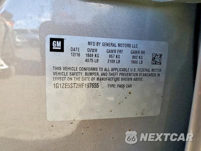 Zdjęcie 12 z 12 samochodu: 2017 CHEVROLET MALIBU LT VIN:1G1ZE5ST2HF197655 - miniatura