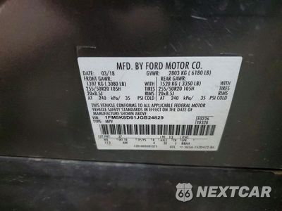 Zdjęcie 13 z 13 samochodu: 2018 FORD EXPLORER XLT VIN:1FM5K8D81JGB24829 - miniatura