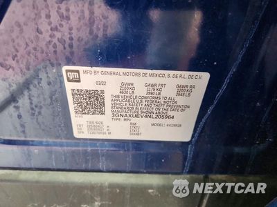 Zdjęcie 13 z 13 samochodu: 2022 CHEVROLET EQUINOX LT VIN:3GNAXUEV4NL205964 - miniatura
