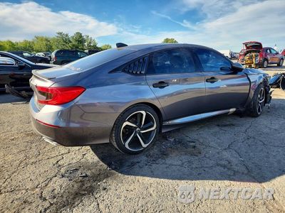 Trzecie zdjęcie samochodu z tyłu: 2019 HONDA ACCORD SPORT VIN:1HGCV1F31KA029625 - miniatura