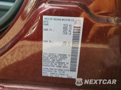 Zdjęcie 12 z 12 samochodu: 2025 NISSAN ALTIMA SV VIN:1N4BL4DW1SN386509 - miniatura