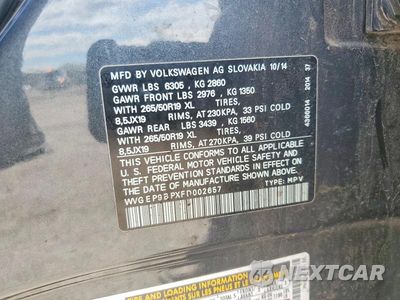 Zdjęcie 13 z 13 samochodu: 2015 VOLKSWAGEN TOUAREG V6 TDI VIN:WVGEP9BPXFD002657 - miniatura