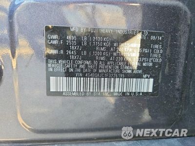 Zdjęcie 12 z 12 samochodu: 2015 SUBARU OUTBACK 2.5I LIMITED VIN:4S4BSAJC1F3226195 - miniatura