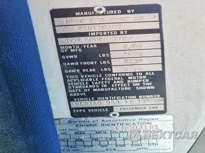 Zdjęcie 13 z 13 samochodu: 1985 MERCEDES-BENZ 500 VIN:WDB1260441A134992 - miniatura