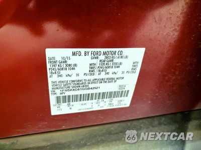 Zdjęcie 14 z 14 samochodu: 2016 FORD EXPLORER XLT VIN:1FM5K8D81GGB42921 - miniatura