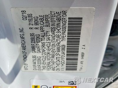 Zdjęcie 13 z 13 samochodu: 2018 HONDA ACCORD SPORT VIN:1HGCV1F31JA108629 - miniatura