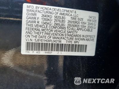 Zdjęcie 13 z 13 samochodu: 2023 ACURA MDX A-SPEC VIN:5J8YE1H08PL042196 - miniatura