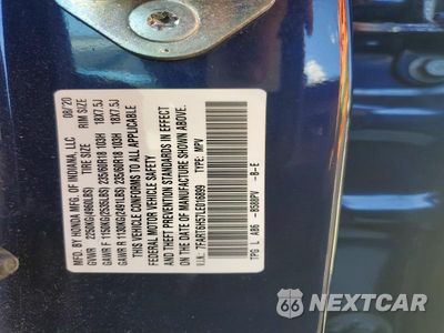 Zdjęcie 13 z 13 samochodu: 2020 HONDA CR-V EX VIN:7FART6H57LE016899 - miniatura