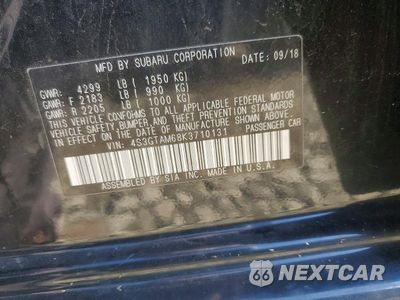 Zdjęcie 12 z 12 samochodu: 2019 SUBARU IMPREZA SPORT VIN:4S3GTAM68K3710131 - miniatura