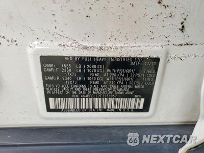 Zdjęcie 12 z 12 samochodu: 2014 SUBARU OUTBACK 2.5I LIMITED VIN:4S4BRBLC2E3258957 - miniatura