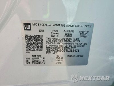 Zdjęcie 14 z 14 samochodu: 2026 CHEVROLET EQUINOX LT VIN:3GNAXHEG5TL365471 - miniatura