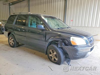 Czwarte zdjęcie samochodu z boku: 2004 HONDA PILOT EXL VIN:2HKYF18574H565622 - miniatura