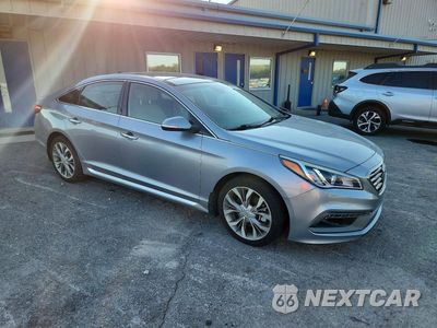 Czwarte zdjęcie samochodu z boku: 2015 HYUNDAI SONATA LIMITED 2.0T VIN:5NPE34AB7FH171165 - miniatura
