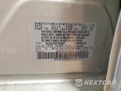 Zdjęcie 12 z 12 samochodu: 2015 NISSAN SENTRA S VIN:3N1AB7AP2FY363520 - miniatura