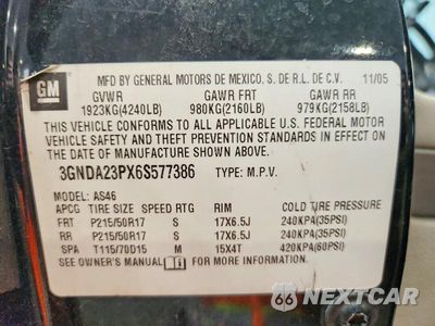 Zdjęcie 13 z 13 samochodu: 2006 CHEVROLET HHR LT VIN:3GNDA23PX6S577386 - miniatura