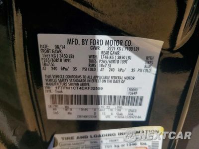 Zdjęcie 12 z 12 samochodu: 2014 FORD F150 SUPERCREW VIN:1FTFW1CT4EKF32559 - miniatura