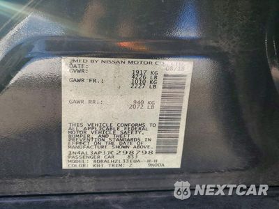 Zdjęcie 12 z 12 samochodu: 2018 NISSAN ALTIMA 2.5 SR VIN:1N4AL3AP3JC298798 - miniatura