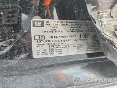 Zdjęcie 12 z 12 samochodu: 2015 GMC SIERRA K1500 SLE VIN:3GTU2UEC3FG175790 - miniatura