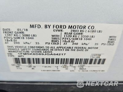 Zdjęcie 13 z 13 samochodu: 2018 FORD EXPLORER XLT VIN:1FM5K8D89JGA64217 - miniatura