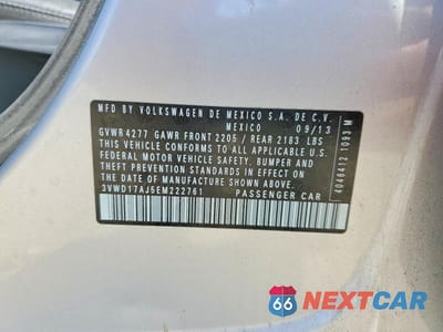 Zdjęcie 12 z 12 samochodu: 2014 VOLKSWAGEN JETTA SE VIN:3VWD17AJ5EM222761 - miniatura