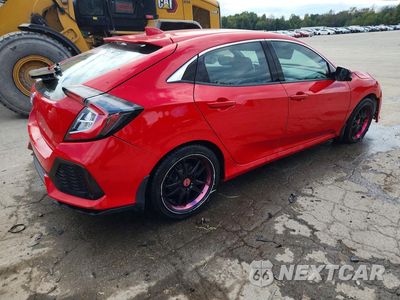 Trzecie zdjęcie samochodu z tyłu: 2017 HONDA CIVIC EX VIN:SHHFK7H51HU401825 - miniatura