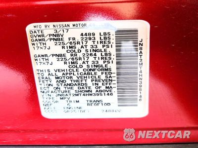 Zdjęcie 13 z 13 samochodu: 2017 NISSAN ROGUE S VIN:JN8AT2MT4HW395146 - miniatura