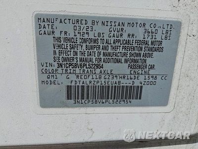 Zdjęcie 13 z 13 samochodu: 2023 NISSAN KICKS S VIN:3N1CP5BV6PL522954 - miniatura