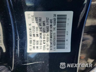 Zdjęcie 12 z 12 samochodu: 2016 HONDA ACCORD EXL VIN:1HGCR2F82GA090379 - miniatura